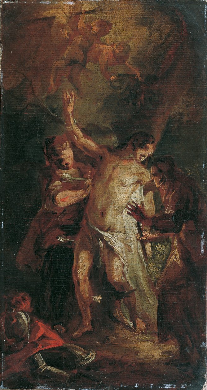 Święty Sebastian i kobiety autorstwa Josef Anton Mesmer