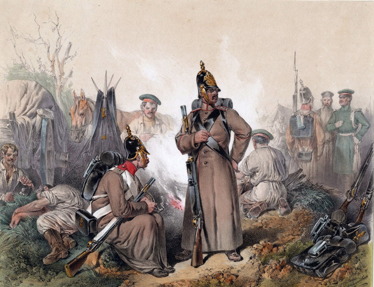 Une scene de la guerre d