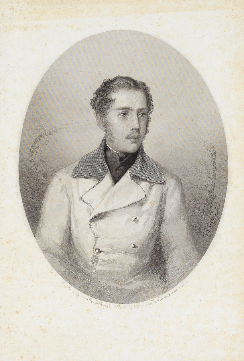 Arcyksiążę Karol Ludwig Austrii 1833-1896, 1856. autorstwa Josef Axmann