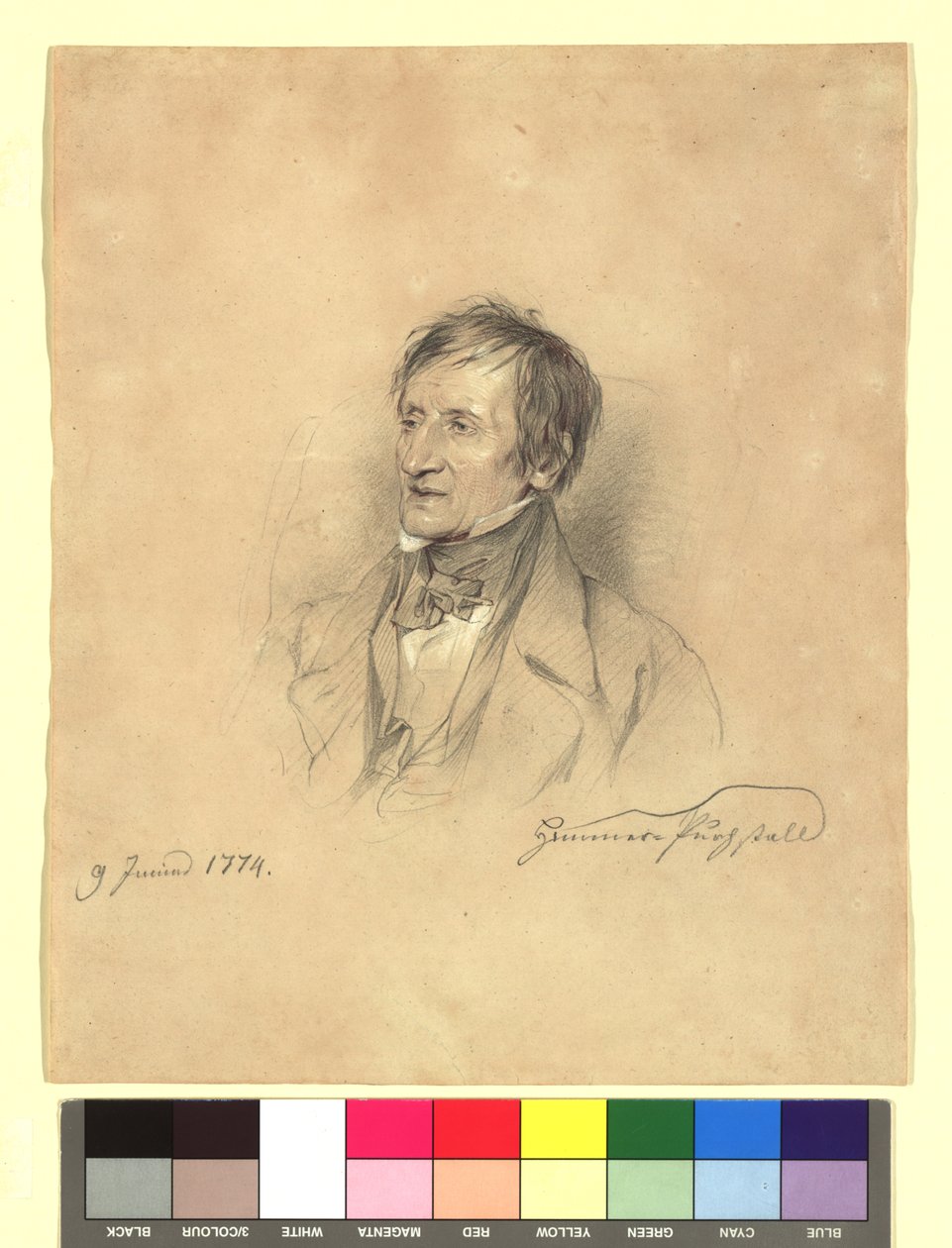 Joseph von Hammer (1774-1856), dyplomata, orientalista autorstwa Josef Danhauser