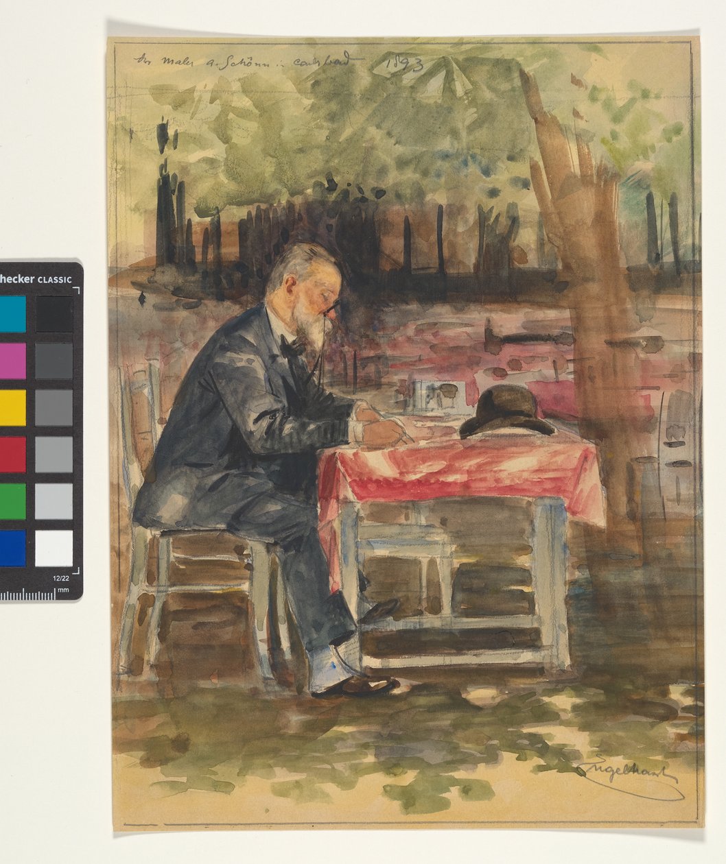 Malarz A. Schönn w Karlsbadzie w 1893 roku autorstwa Josef Engelhart