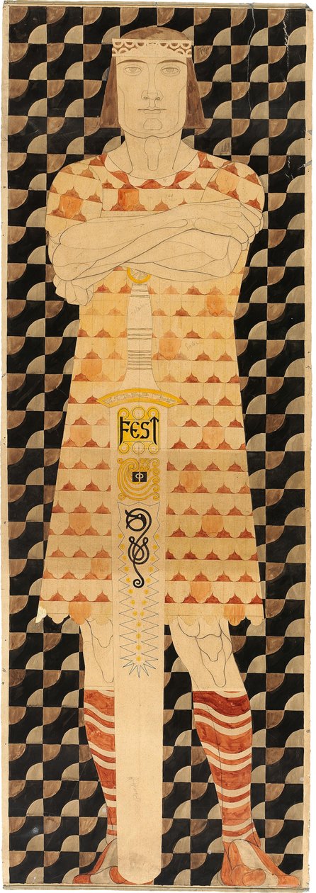 Fryz na Wystawę Światową w St. Louis 1904, 1904. autorstwa Josef Engelhart