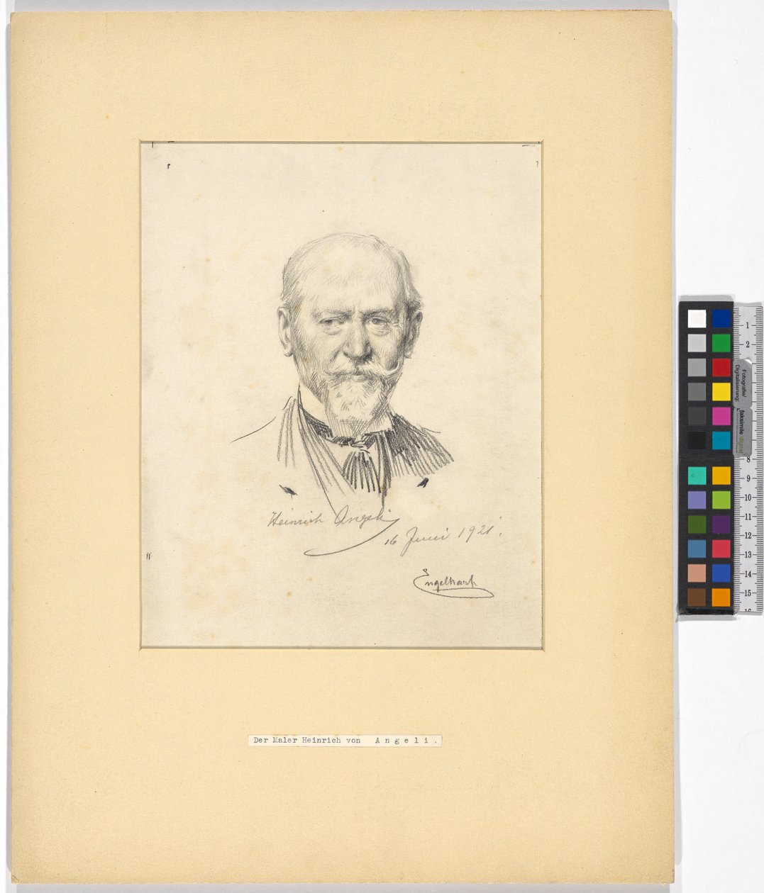 Heinrich Angeli (1840-1925), malarz autorstwa Josef Engelhart
