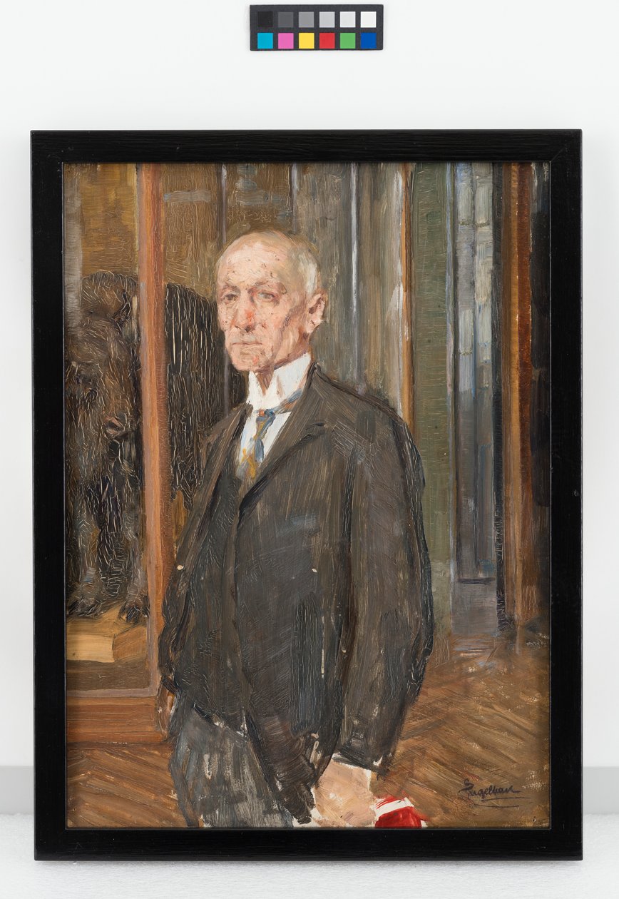 Portret dyrektora Hansa Rebela w Muzeum Historii Naturalnej autorstwa Josef Engelhart