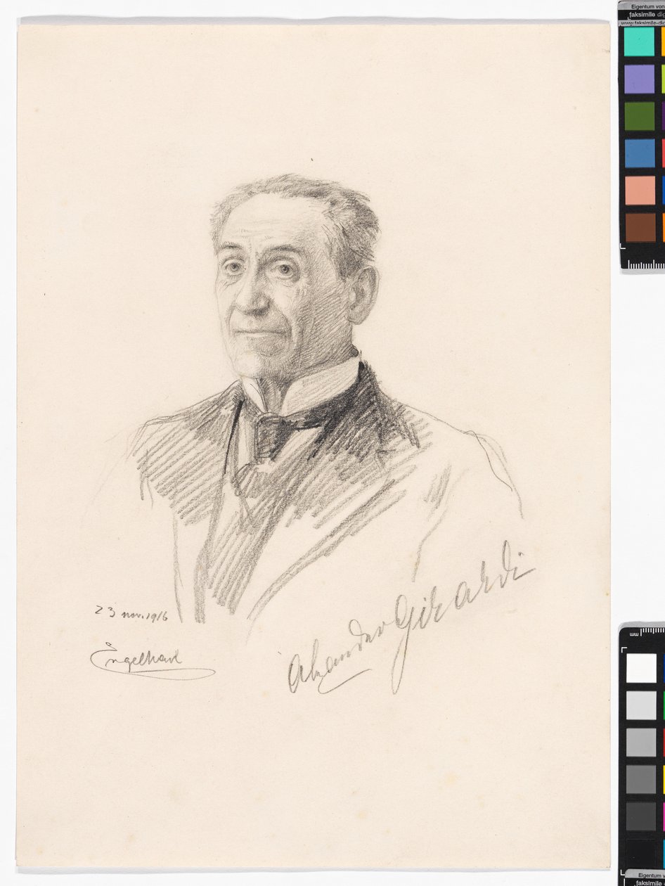 Portret aktora Alexandra Girardiego autorstwa Josef Engelhart