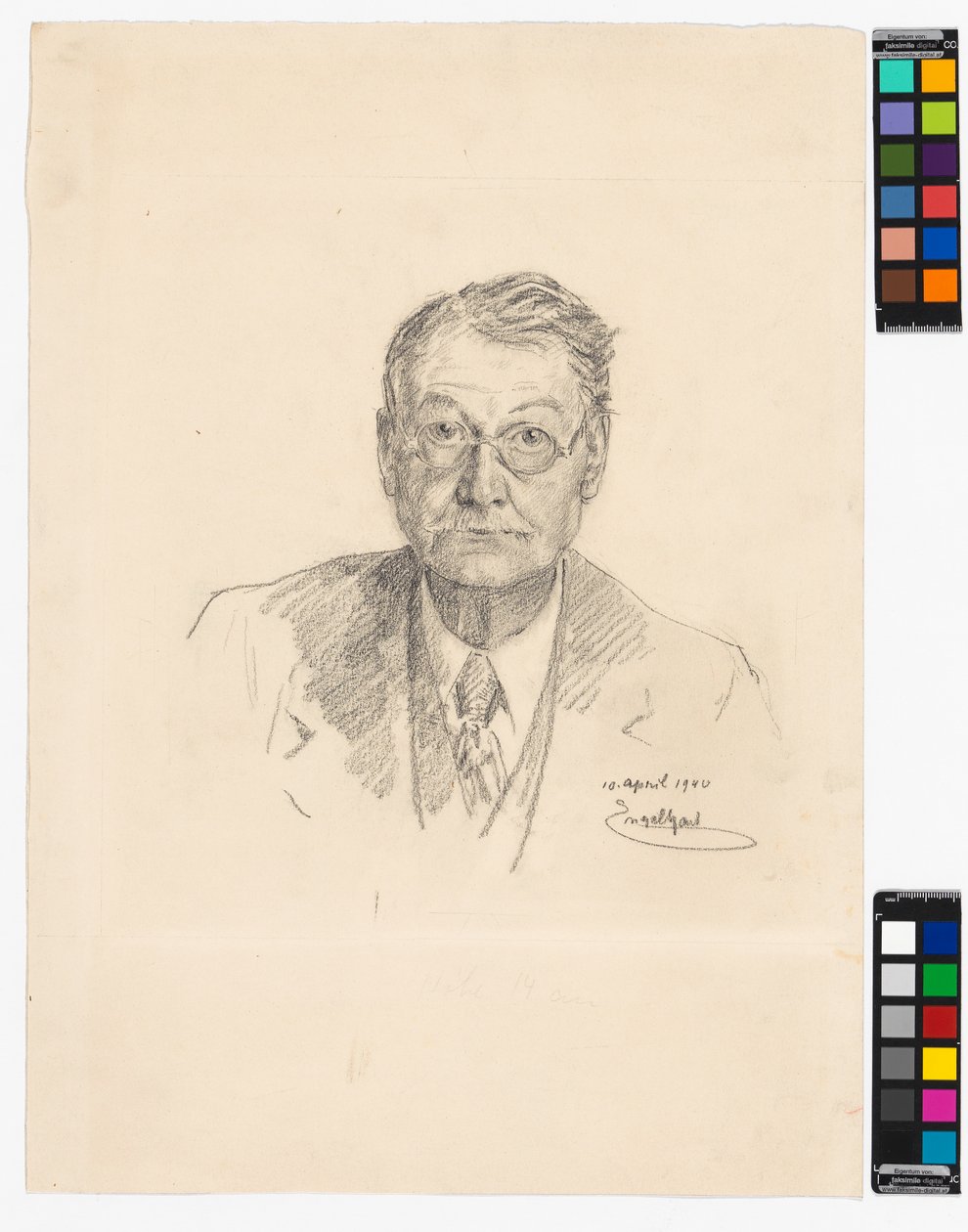 Autoportret, Josef Engelhart autorstwa Josef Engelhart