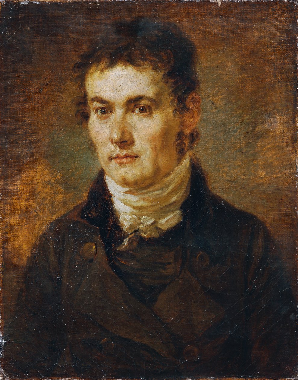 Mężczyzna w białym krawacie autorstwa Josef Georg von Edlinger