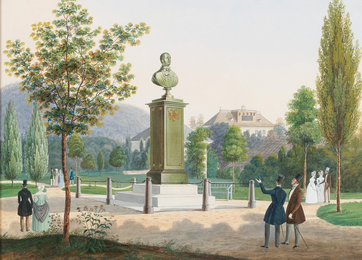 Pomnik arcyksięcia Rudolfa, kardynała arcybiskupa ołomunieckiego w Ischl. autorstwa Josef Hafner