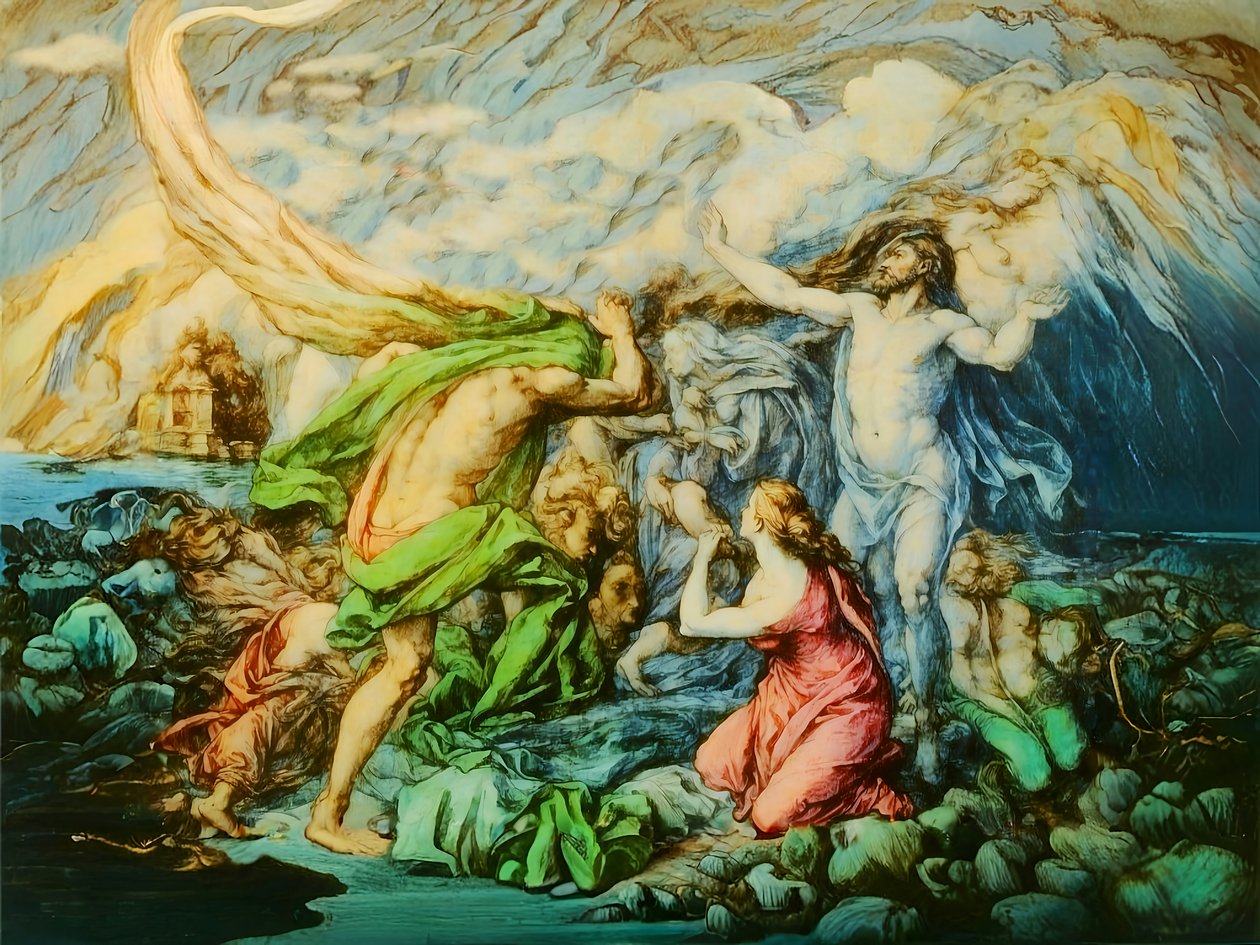 A1_Genesis_17 - Arka Noego i potop autorstwa Josef Johann Michel