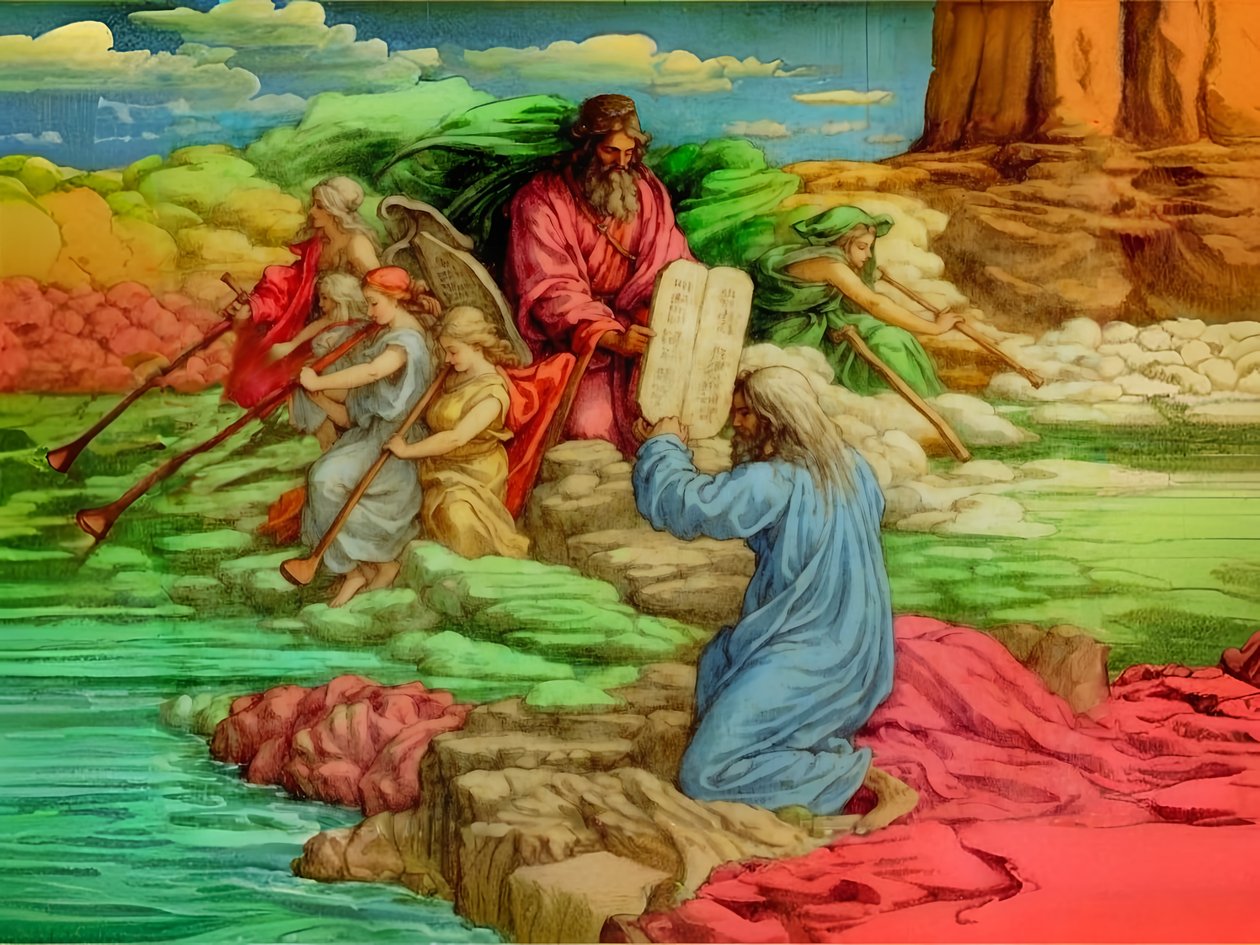 A2_Exodus_11_Dziesięć przykazań autorstwa Josef Johann Michel