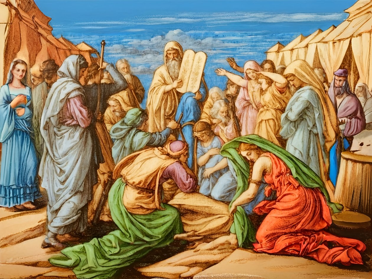 A2_Exodus_14_Ten Commandments 2 autorstwa Josef Johann Michel