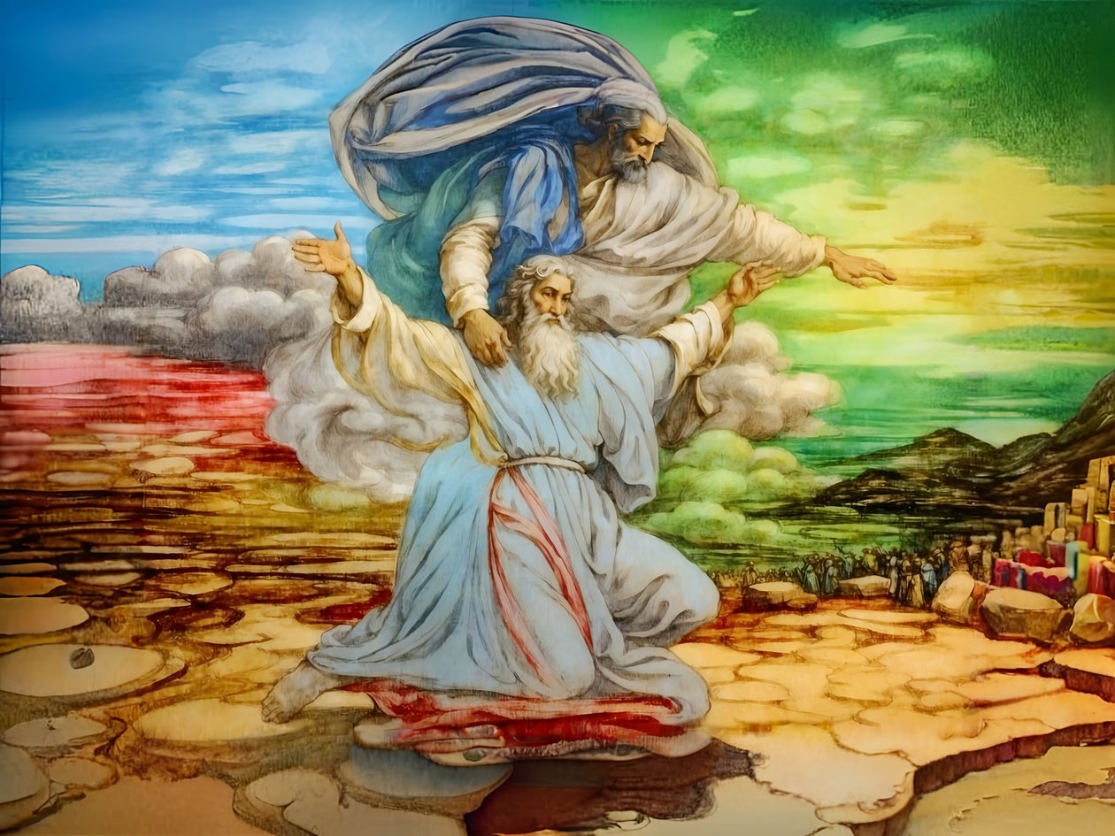 A2_Exodus_21_Mojżesz widzi Ziemię Obiecaną autorstwa Josef Johann Michel