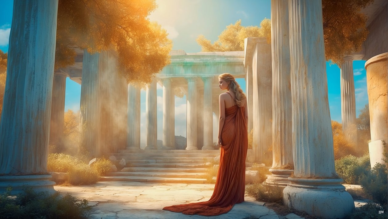Dreamcore_ancient Greek-World_02 autorstwa Josef Johann Michel