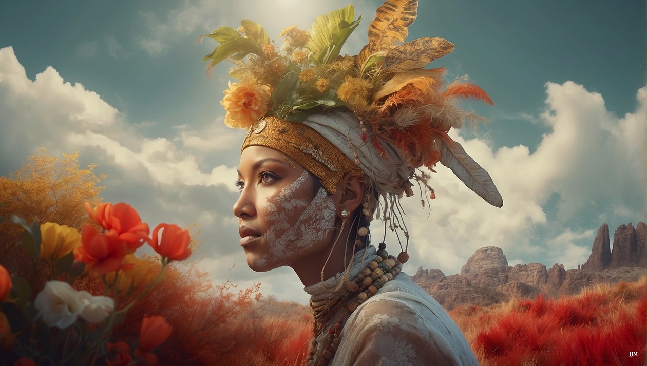 Dreamcore_dreamlike_scene-Aborigines_01 autorstwa Josef Johann Michel