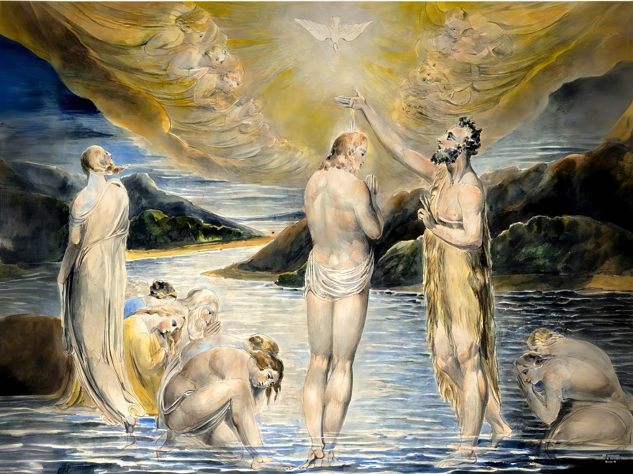 JJM-recreate_Blake-W_Die Taufe Christi autorstwa Josef Johann Michel