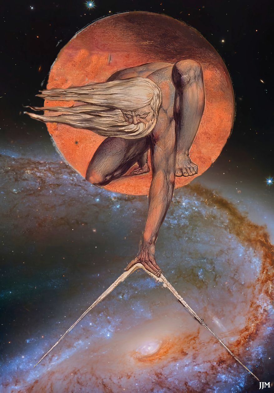 JJM-recreate: Blake-W_The Ancient of Days+JWST autorstwa Josef Johann Michel