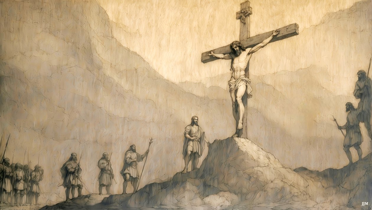 Jesus_Crucifixion_02 autorstwa Josef Johann Michel