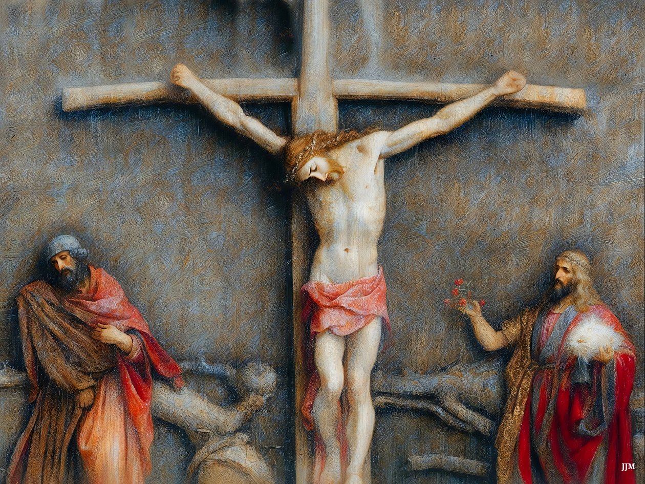 Jesus_on_the_cross_01 autorstwa Josef Johann Michel