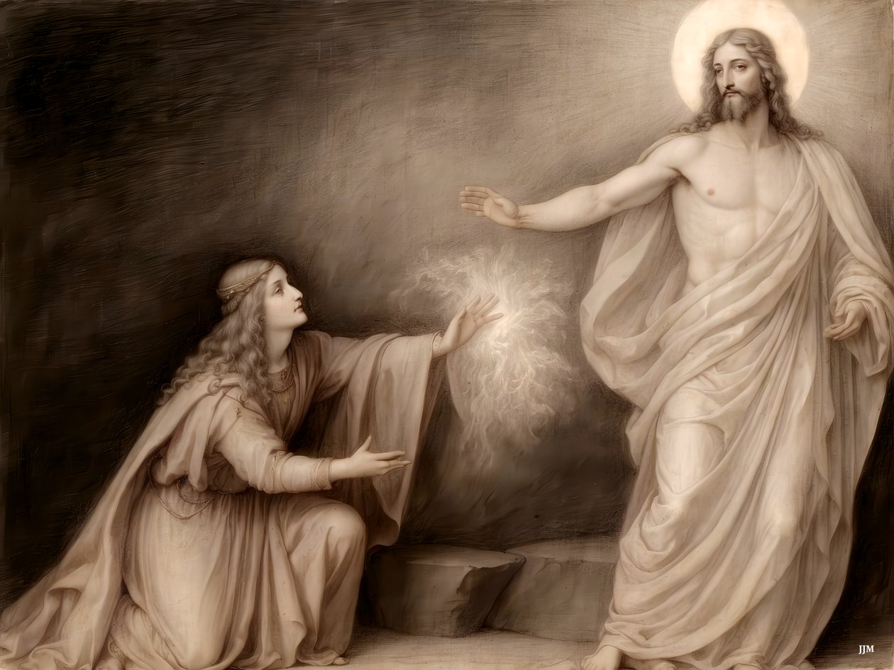 Jezus_powiedział do niej_Nie trzymaj mnie_03 autorstwa Josef Johann Michel