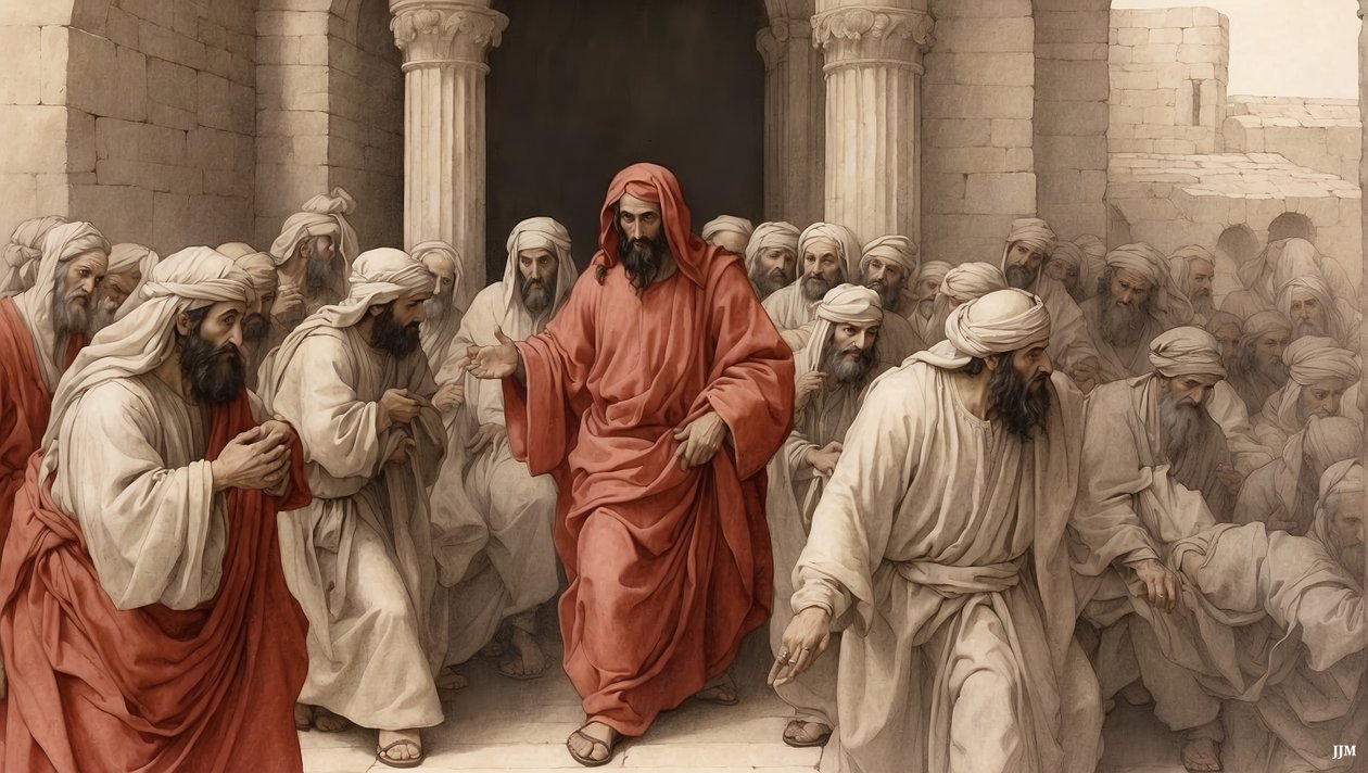 Jezus_wypędza kupców ze świątyni_02 autorstwa Josef Johann Michel