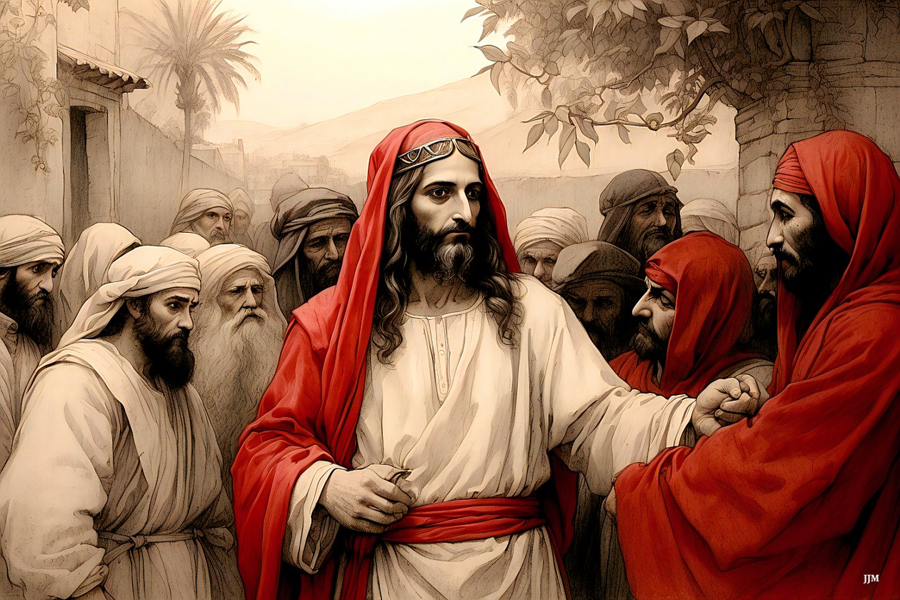 Jezus_zdradzony przez Judasza_02 autorstwa Josef Johann Michel