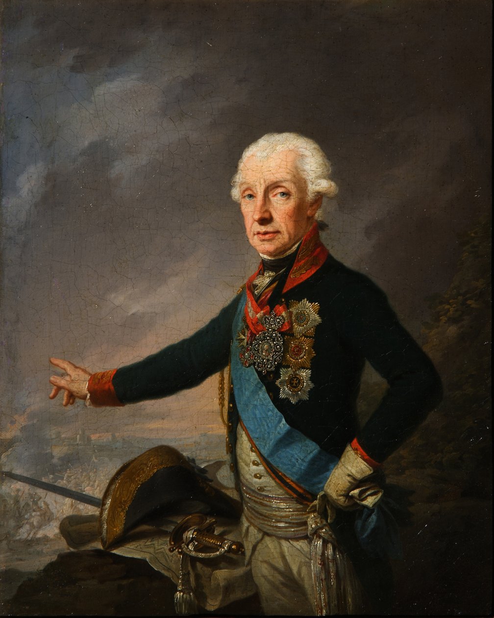 Portret feldmarszałka generalissimusa księcia Aleksandra Suworowa 1729–1800, 1799 autorstwa Josef Kreuzinger
