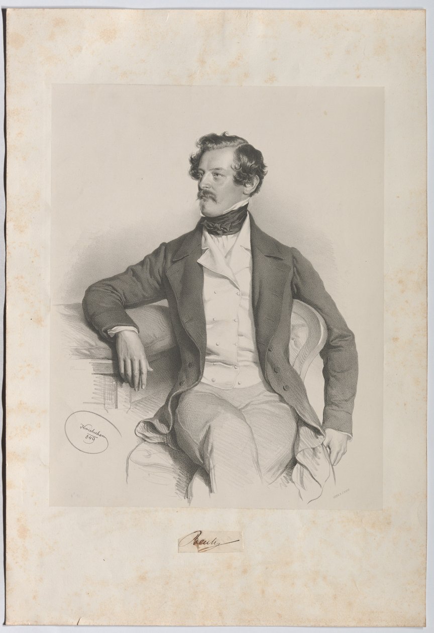 Alexander Freiherr von Bach (1813–1893), prawnik, polityk autorstwa Josef Kriehuber