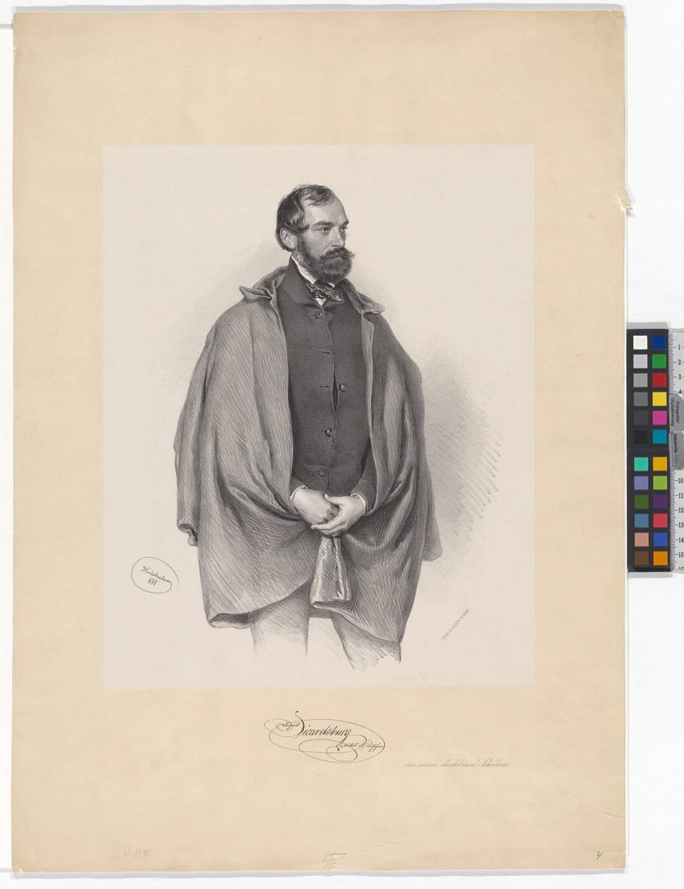 August Sicard von Sicardsburg autorstwa Josef Kriehuber