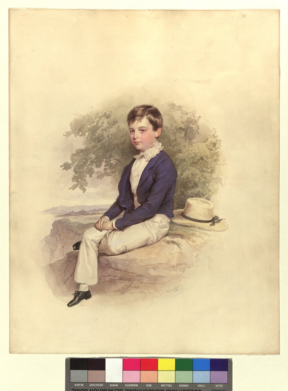 Portret młodego hrabiego Esterházy autorstwa Josef Kriehuber