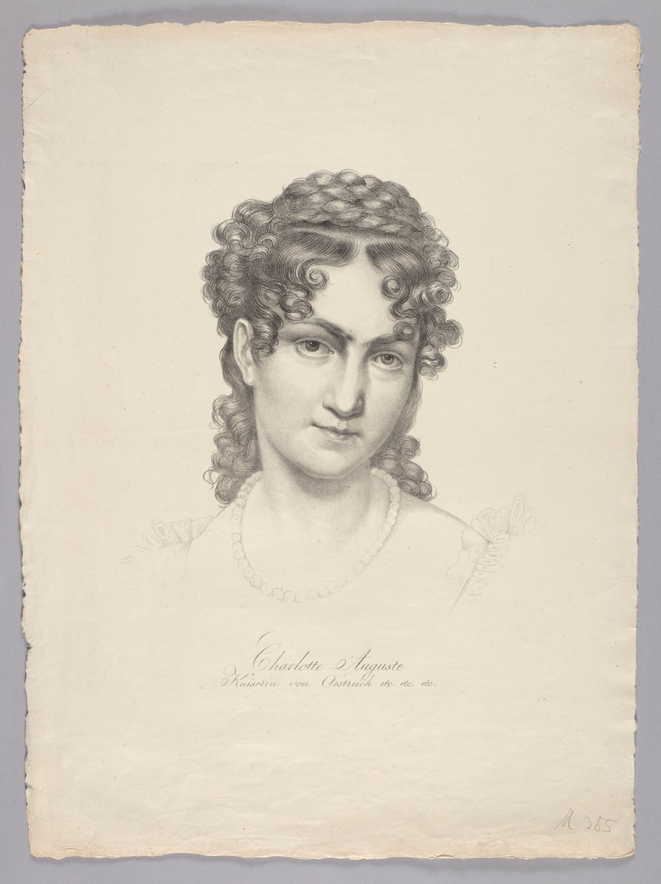 Charlotte Auguste, cesarzowa Austrii itd. autorstwa Josef Kriehuber