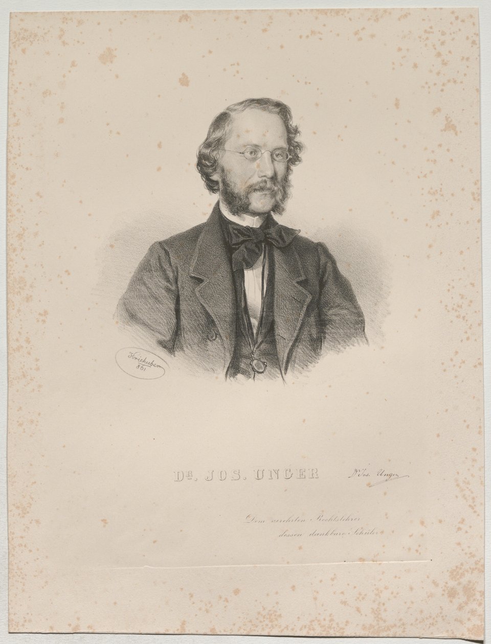 Dr JOS. UNGER autorstwa Josef Kriehuber