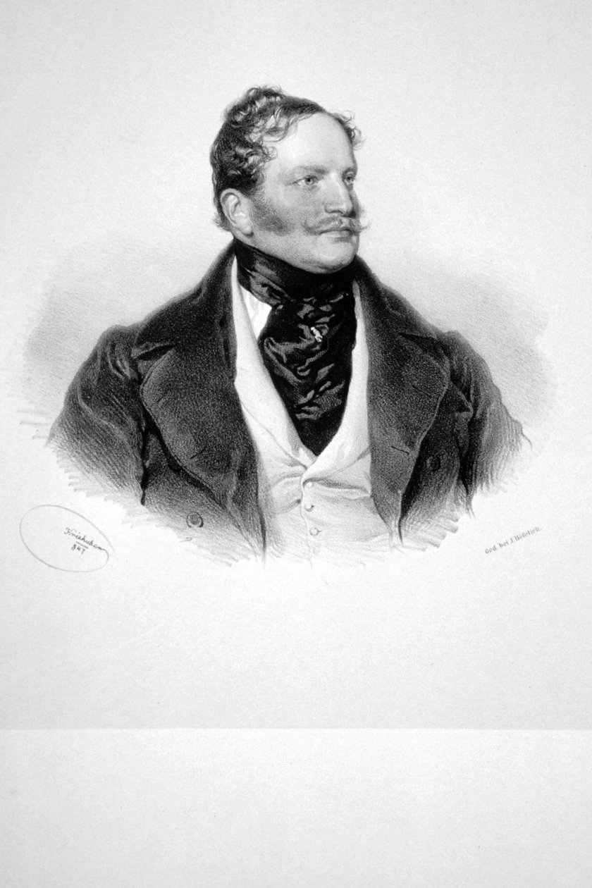 Franz Hardegg Litho autorstwa Josef Kriehuber