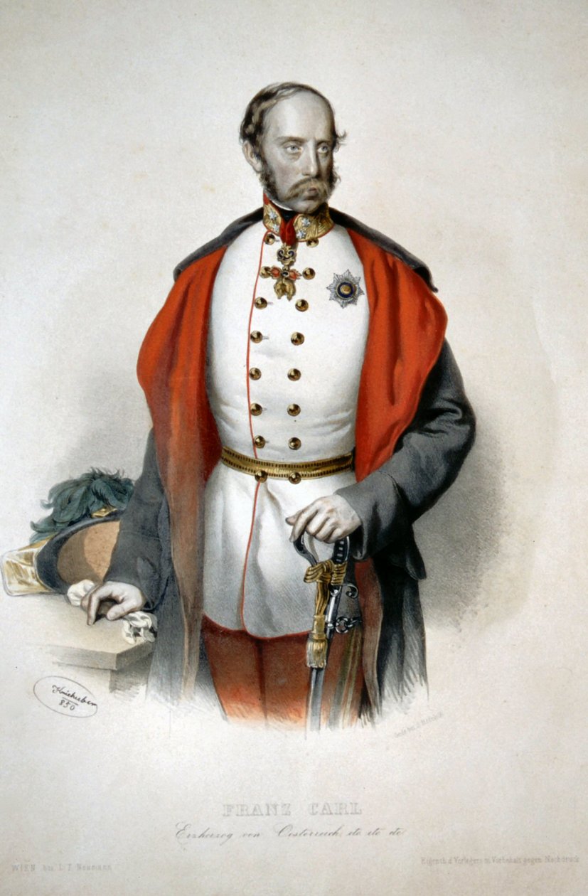 Franciszek Karol Arcyksiążę Litho autorstwa Josef Kriehuber