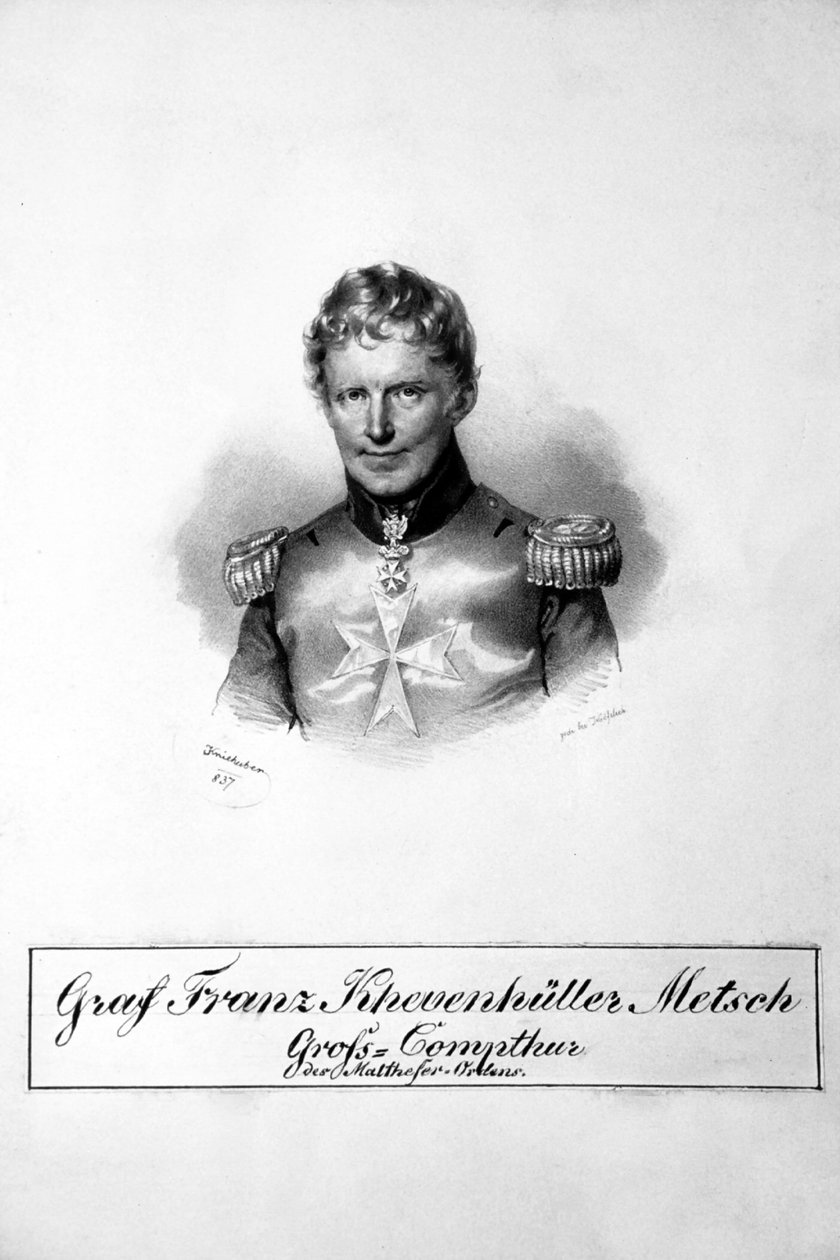 Franz Khevenhüller-Metsch Litho autorstwa Josef Kriehuber