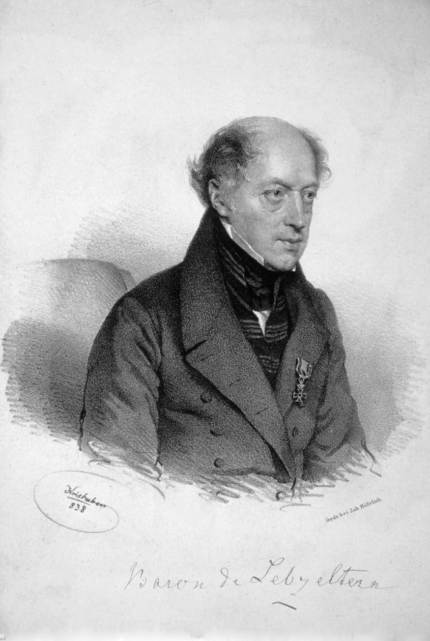 Franz Lebzeltern Litho autorstwa Josef Kriehuber