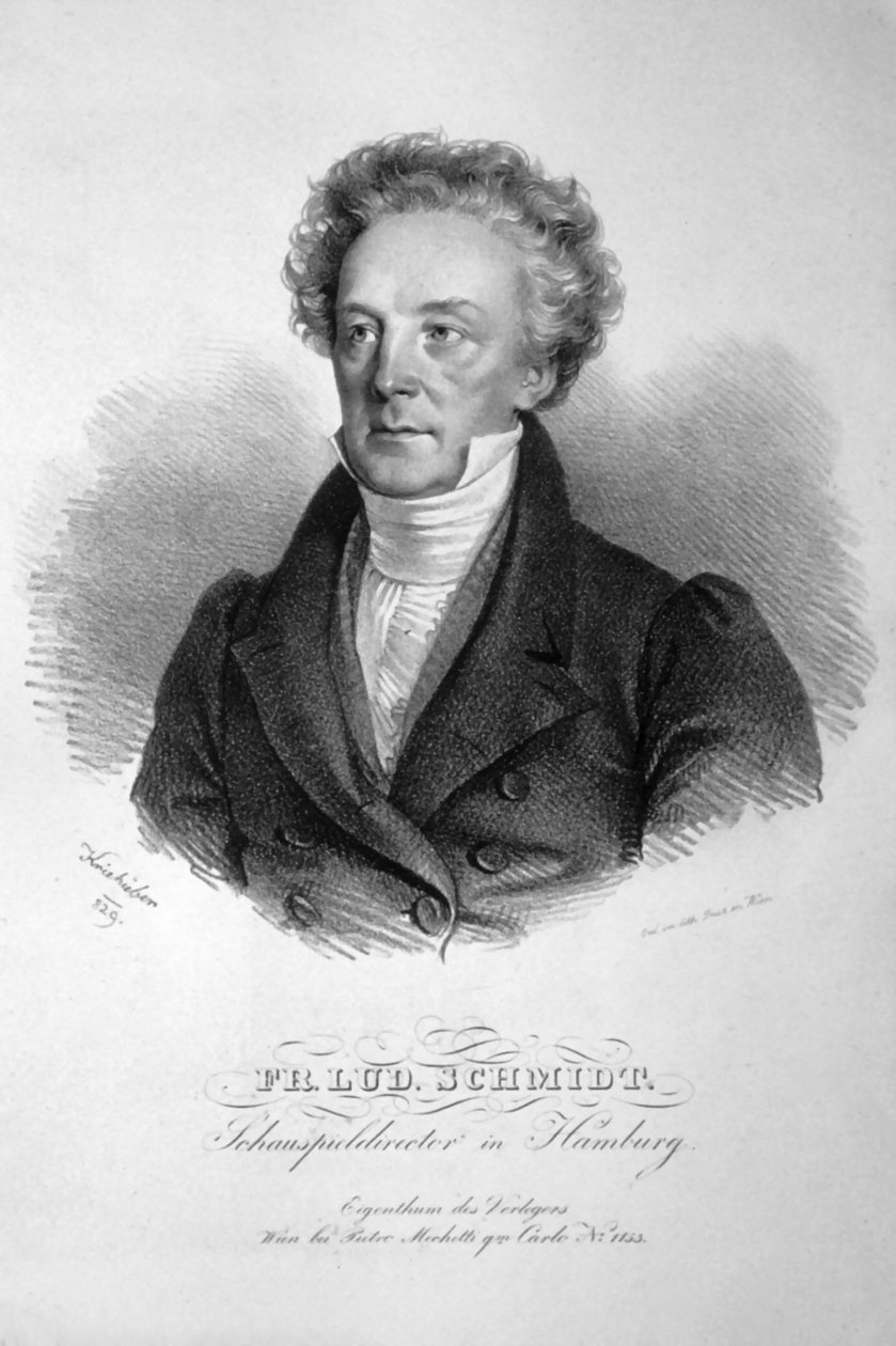 Franz Ludwig Schmidt Litho autorstwa Josef Kriehuber