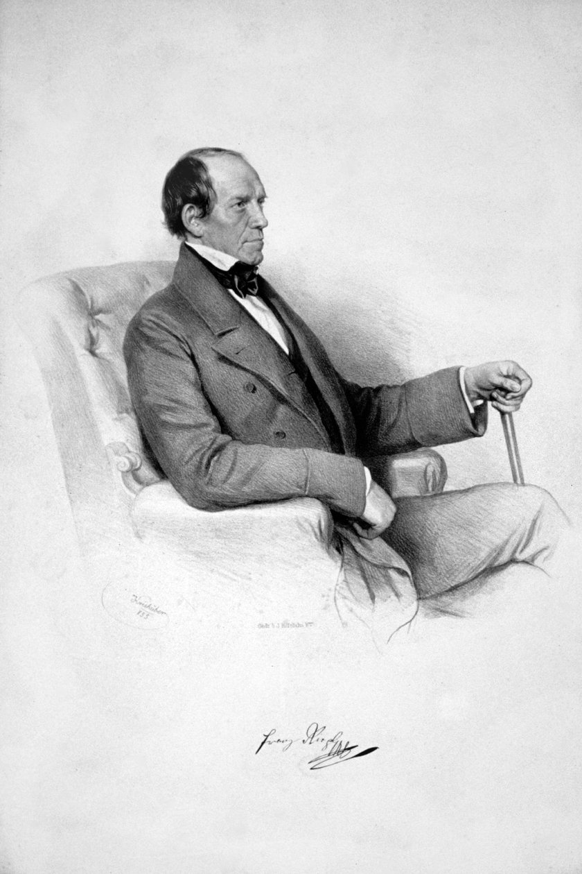 Franz Xaver Riepl Litho autorstwa Josef Kriehuber