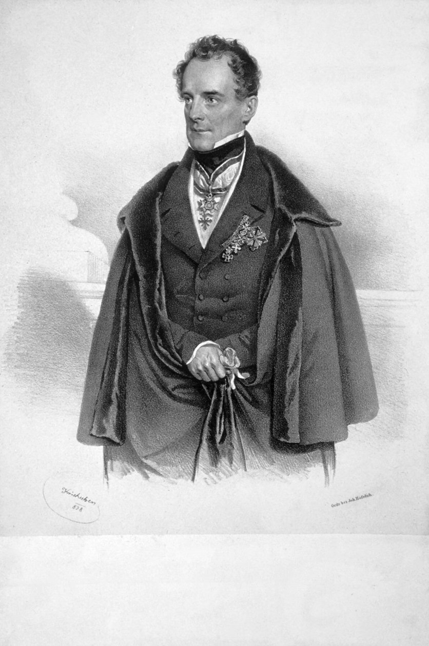 Franz von Löhr Litho autorstwa Josef Kriehuber