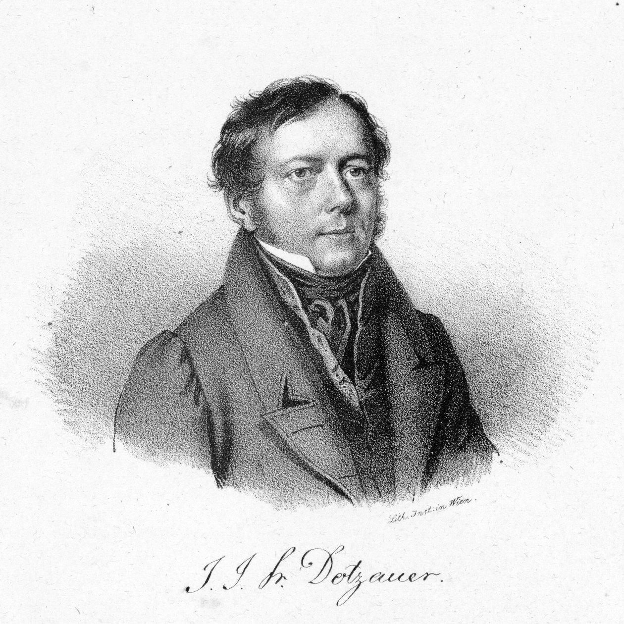 Friedrich Dotzauer autorstwa Josef Kriehuber