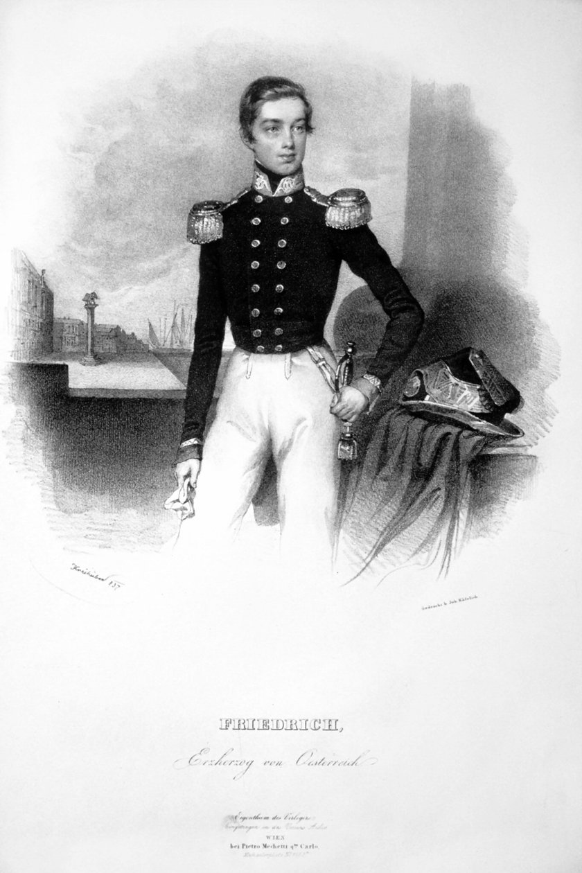 Fryderyk Arcyksiążę Litho autorstwa Josef Kriehuber