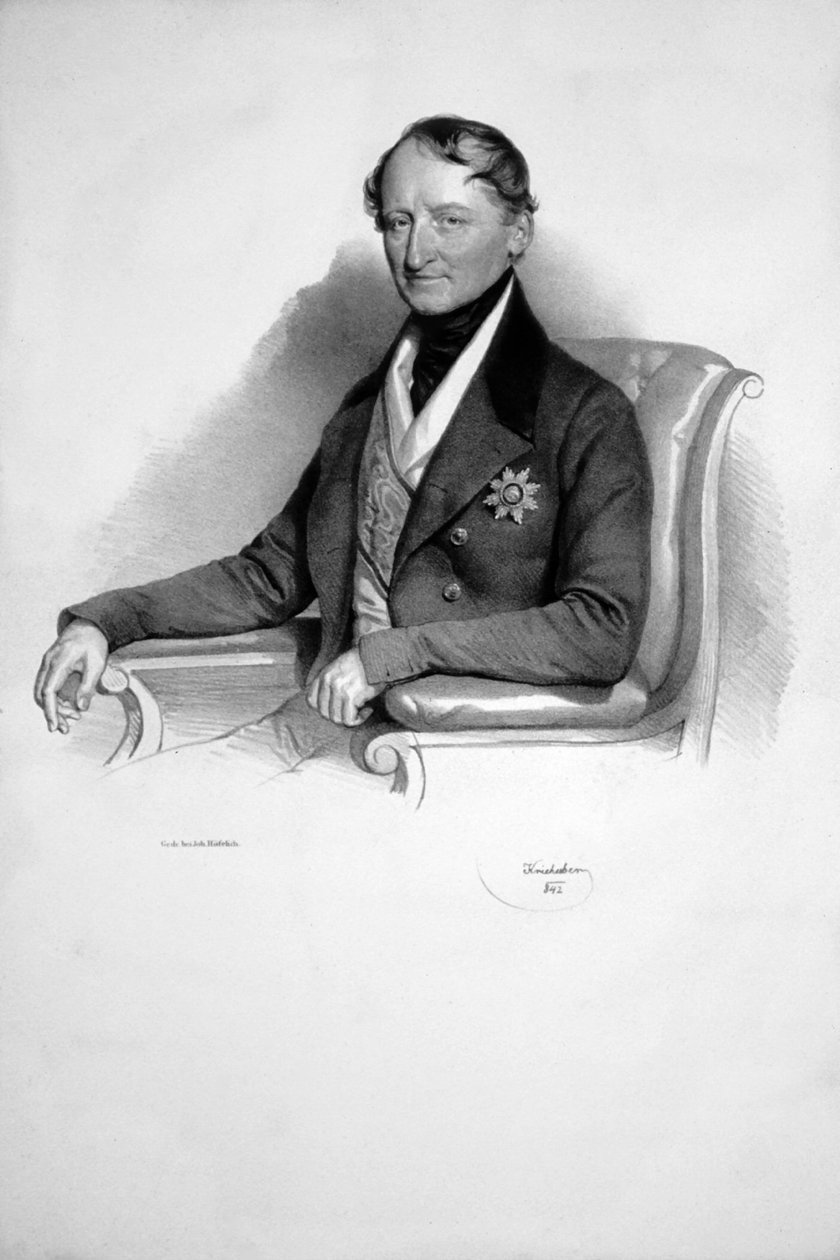 Friedrich Graf Wilczek Litho autorstwa Josef Kriehuber