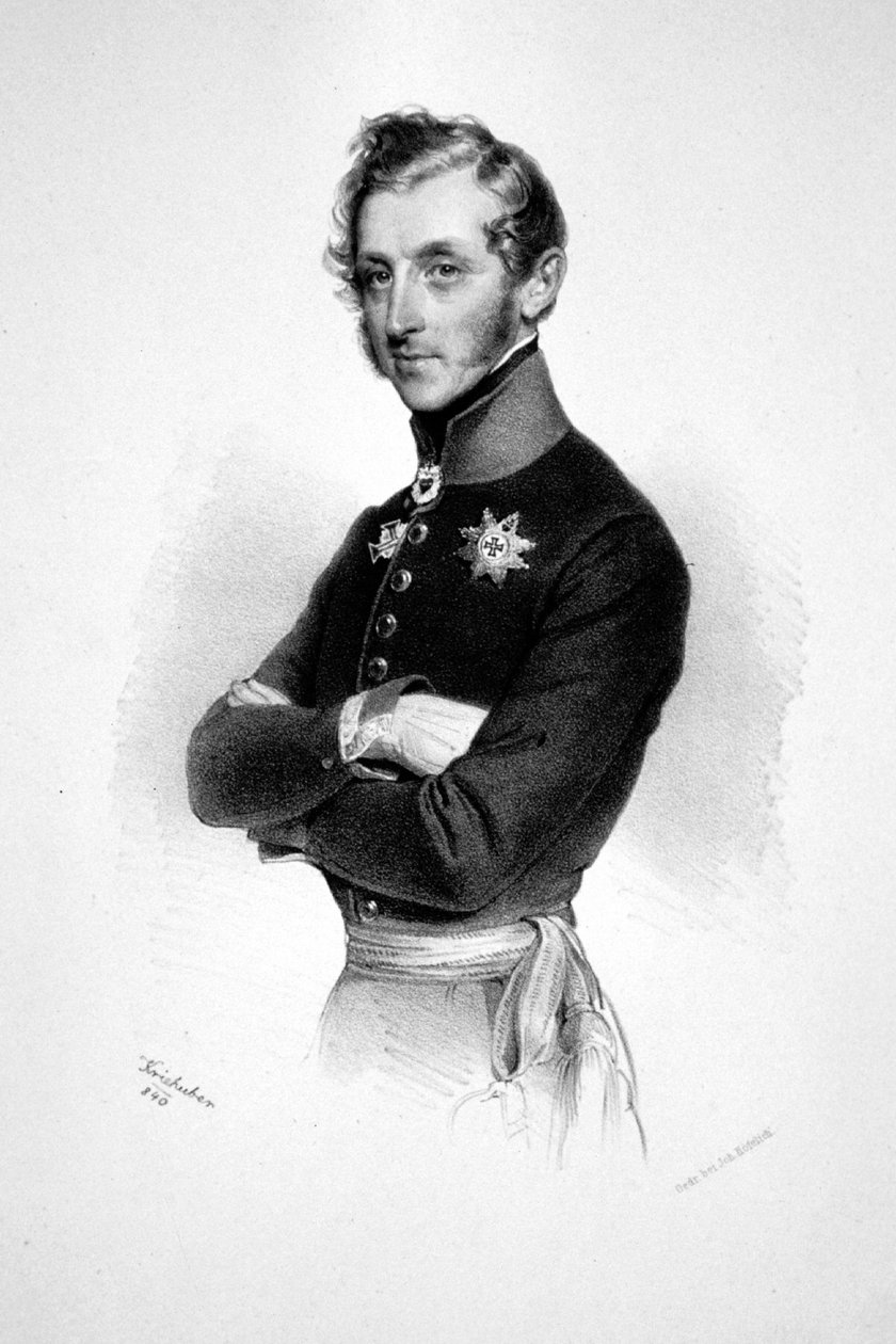Friedrich Hannibal Thurn-Taxis Litho autorstwa Josef Kriehuber
