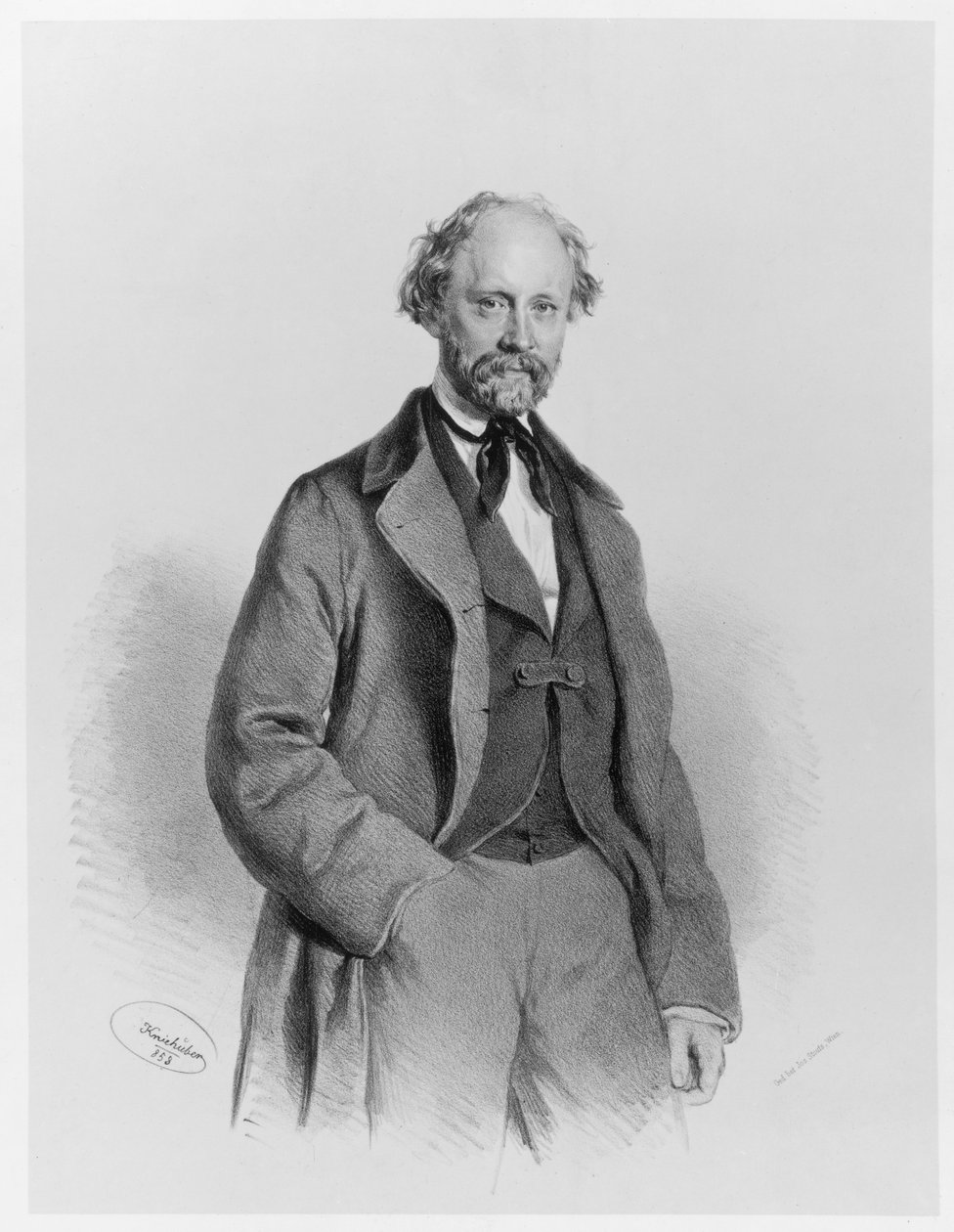 Friedrich Hebbel autorstwa Josef Kriehuber