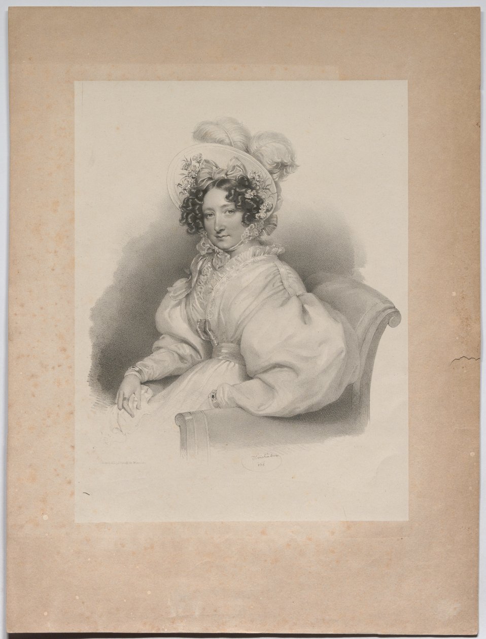 Gabrielle Auersperg, z domu Lobkowitz autorstwa Josef Kriehuber