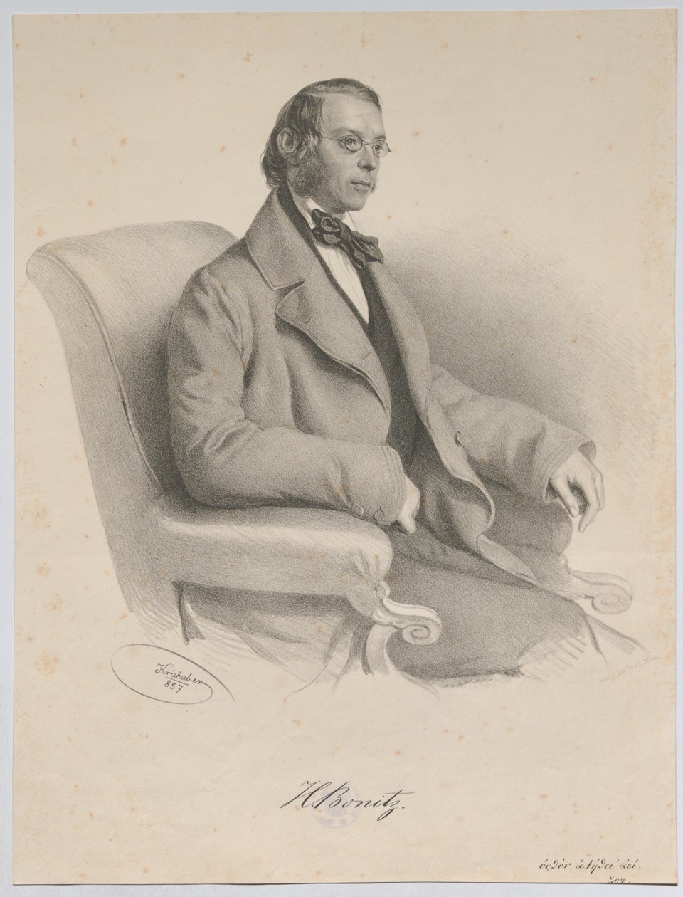 H. Bonitz autorstwa Josef Kriehuber