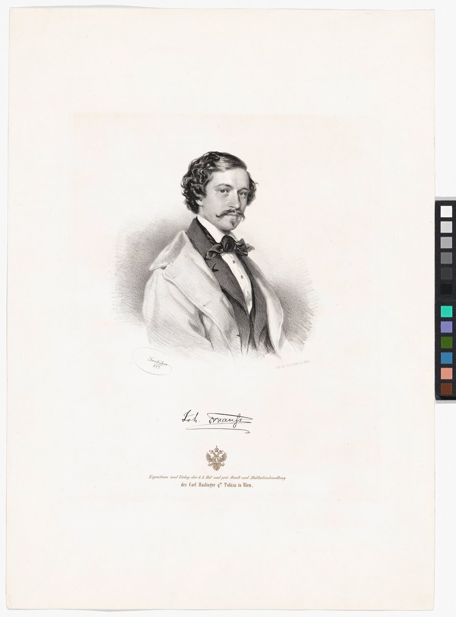 Johann Strauss (syn) autorstwa Josef Kriehuber