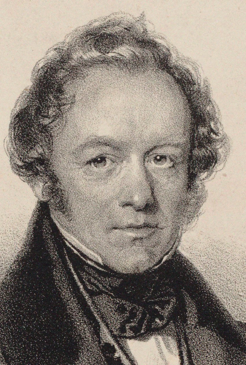 Portret kompozytora Petera Josepha von Lindpaintnera 1791-1856, ok. 1930 r. 1830. autorstwa Josef Kriehuber