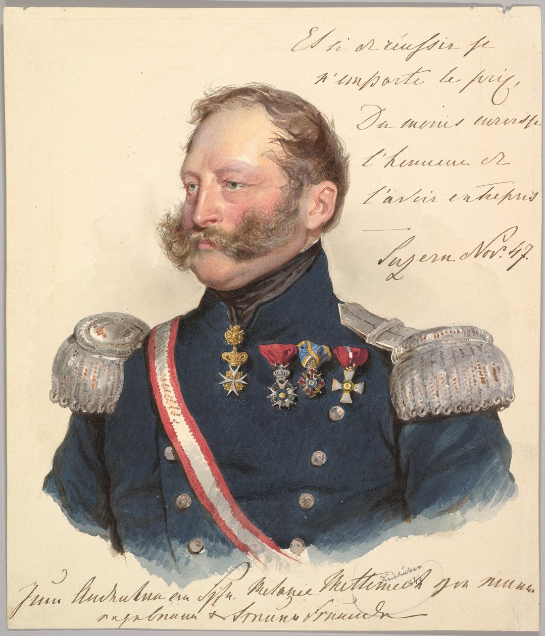 Książę Friedrich von Schwarzenberg autorstwa Josef Kriehuber