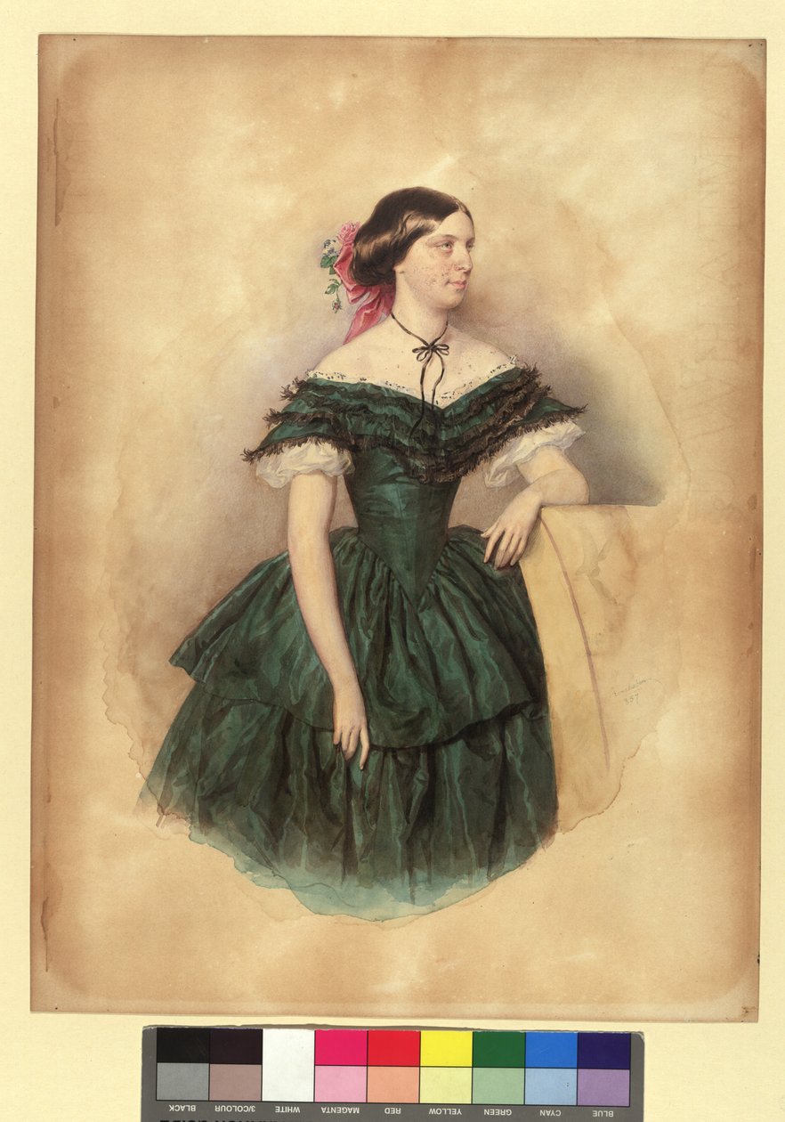 Violetta von Schmerling, z domu Bienerth autorstwa Josef Kriehuber