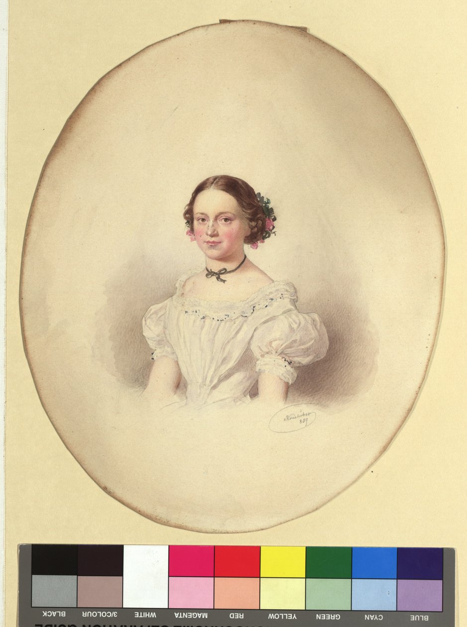Wilhelmine Uhl, z domu Waisnix autorstwa Josef Kriehuber